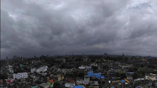 Clouds covering the sky of the city after the landfall of the very severe cyclone Yaas, in Kolkata on Wednesday. (ANI)