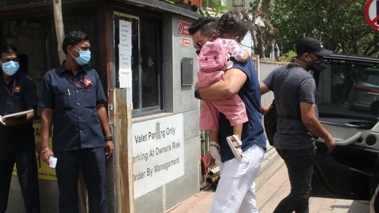 Angad Bedi with his daughter Mehr.