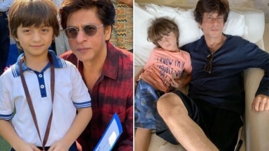 AbRam Khan with his dad and actor Shah Rukh Khan.