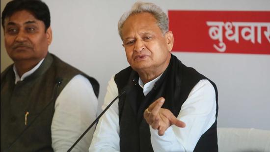 Rajasthan chief minister Ashok Gehlot said the audit was needed to launch a social security scheme to cover Covid-19 affected families. (HT Photo)