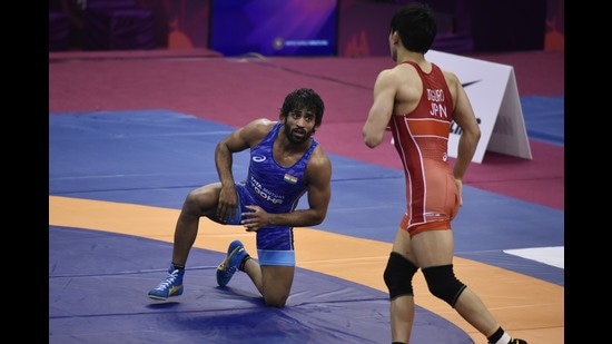 Wrestler Bajrang Punia has been amplifying SOS messages on his social media platforms, to inspire people to help each other. (PHOTO: Vipin Kumar/HT)