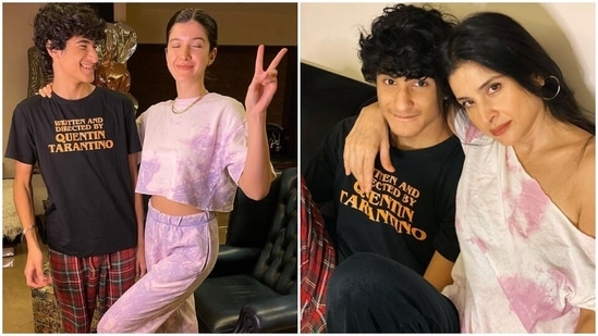 Shanaya Kapoor and Maheep Kapoor shared photos from Jahaan's birthday celebrations.