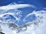Cloud art by the Himalayas.(Aditya Gupta)