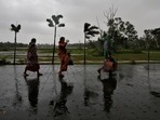 At least five people were also killed in the storm which came just days after the cyclone Tauktae