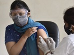 Another IT firm Accenture, said in a communication that it is organizing vaccinations in Bengaluru and NCR and has asked employees to register for appointments two days in advance.(Sunil Ghosh / Hindustan Times representative image) Another IT firm Accenture, said in a communication that it is organizing vaccinations in Bengaluru and NCR and has asked employees to register for appointments two days in advance.(Sunil Ghosh / Hindustan Times representative image)