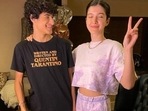 Shanaya Kapoor with brother Jahaan(Instagram/ shanayakapoor02) Shanaya Kapoor with brother Jahaan(Instagram/ shanayakapoor02)