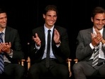 From Left: Novak Djokovic, Rafael Nadal and Roger Federer. (Getty Images) From Left: Novak Djokovic, Rafael Nadal and Roger Federer. (Getty Images)