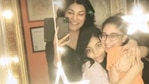 Sushmita Sen poses with her daughters Renee and Alisah. 