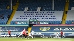 A banner referring the aborted European Super League is displayed in the stands during the English Premier League soccer match between Leeds United and Manchester United.(AP) A banner referring the aborted European Super League is displayed in the stands during the English Premier League soccer match between Leeds United and Manchester United.(AP)