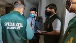 A team of Delhi Police's Special Cell at Twitter India's Lado Sarai office in connection with the probe into the alleged ''Covid toolkit'' matter, in New Delhi on Monday, May 24. (PTI) A team of Delhi Police's Special Cell at Twitter India's Lado Sarai office in connection with the probe into the alleged ''Covid toolkit'' matter, in New Delhi on Monday, May 24. (PTI)