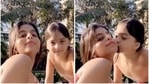 Suhana Khan shared a sweet moment with her brother AbRam.