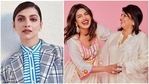 Deepika Padukone and Priyanka Chopra wore seemingly similar outfits in two pictures but Madhu Chopra clearly had a favourite.