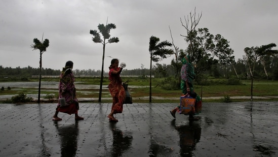 At least five people were also killed in the storm which came just days after the cyclone Tauktae(REUTERS)