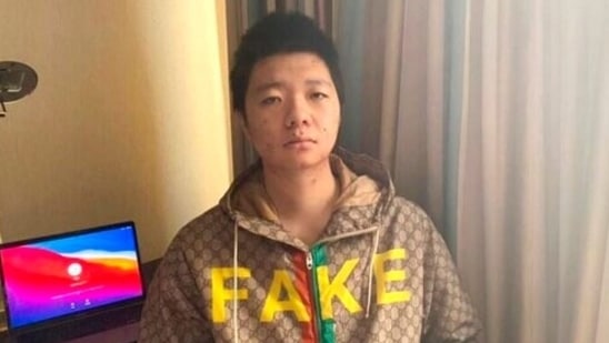 Police in Wang Jingyu's hometown of Chongqing reportedly have cited him for violating a 2018 law against demeaning heroes and martyrs and called his parents in for questioning. (Safeguard Defenders via AP)(AP) Police in Wang Jingyu's hometown of Chongqing reportedly have cited him for violating a 2018 law against demeaning heroes and martyrs and called his parents in for questioning. (Safeguard Defenders via AP)(AP)