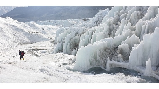 Returning from the Khumbu Ice Fall.(Aditya Gupta)