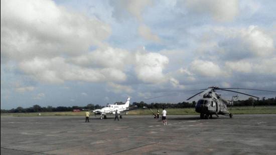 Despite being a single operator airport, Darbhanga airport handled 56 flights and 7,468 passengers in the last week. HT Photo Despite being a single operator airport, Darbhanga airport handled 56 flights and 7,468 passengers in the last week. HT Photo