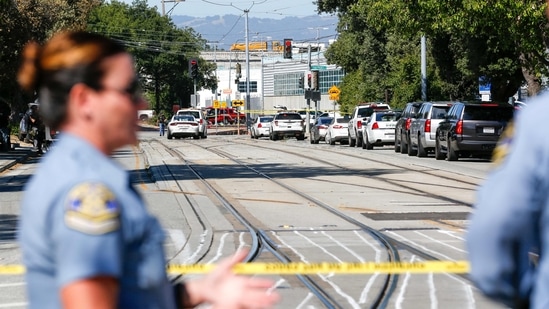 Police declined to speculate on a motive for the shooting rampage, saying that their work at the scene could take several days. (Photo by Amy Osborne / AFP)(AFP) Police declined to speculate on a motive for the shooting rampage, saying that their work at the scene could take several days. (Photo by Amy Osborne / AFP)(AFP)