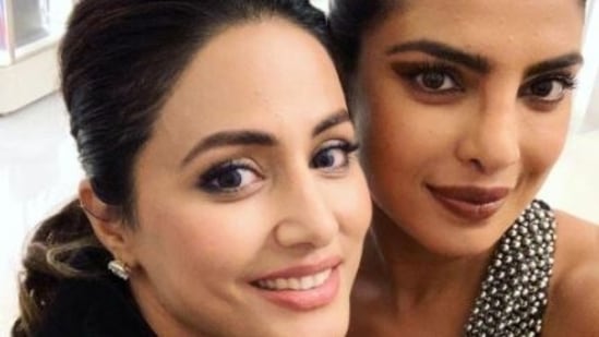 Hina Khan says she received a special message from Priyanka Chopra.