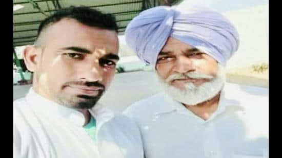 Victims Balbir Singh, 58, and his son Charanjeet Singh, 30, who were killed at Hamcheri village in Patran, 60km from Patiala, on Wednesday night. (HT file photo)