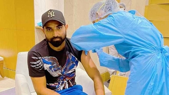 Mohammed Shami got vaccinated. (Mohammed Shami/Twitter) Mohammed Shami got vaccinated. (Mohammed Shami/Twitter)