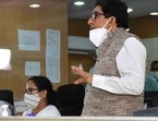 Chief minister of West Bengal Mamata Banerjee with Governor Jagdeep Dhankhar and state secretary Alapan Bandopadhyay (R) at a control room for Cyclone Yaas at State Secretariat building Nabanna in Kolkata. (HT Photo) Chief minister of West Bengal Mamata Banerjee with Governor Jagdeep Dhankhar and state secretary Alapan Bandopadhyay (R) at a control room for Cyclone Yaas at State Secretariat building Nabanna in Kolkata. (HT Photo)