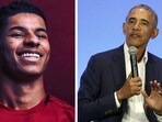 Marcus Rashford and Barack Obama.(Instagram/AP)