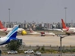 The civil aviation ministry imposed lower and upper limits on airfares based on flight duration when services resumed on May 25 last yea(PTI photo) The civil aviation ministry imposed lower and upper limits on airfares based on flight duration when services resumed on May 25 last yea(PTI photo)