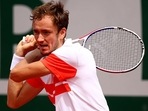 Daniil Medvedev during the 2019 French Open. (Getty Images) Daniil Medvedev during the 2019 French Open. (Getty Images)