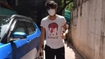 Ibrahim Ali Khan snapped at a clinic in Bandra, in Mumbai. He is the son of actor Saif Ali Khan and Amrita Singh. Ibrahim Ali Khan snapped at a clinic in Bandra, in Mumbai. He is the son of actor Saif Ali Khan and Amrita Singh.