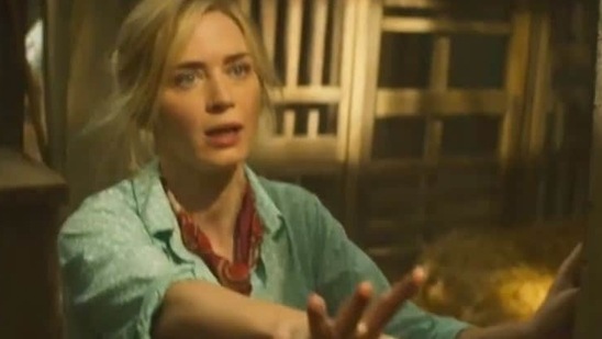 Emily Blunt in a scene from the trailer. Emily Blunt in a scene from the trailer.