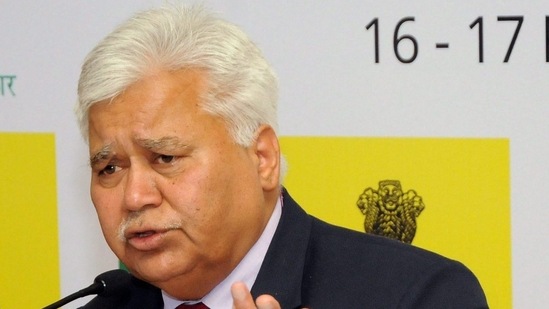 RS Sharma said the Covid-19 vaccine drive in India is transparent and inclusive. He claimed that the vaccination shortages are temporary, (PTI Photo) RS Sharma said the Covid-19 vaccine drive in India is transparent and inclusive. He claimed that the vaccination shortages are temporary, (PTI Photo)