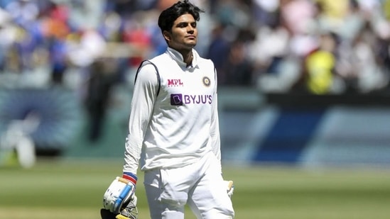 Shubman Gill walks back after getting out. (Getty Images)