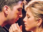 David Schwimmer (Ross) and Jennifer Aniston (Rachel)