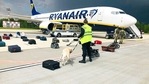 Security use a dog to check the luggage of passengers on the Ryanair jet that carried opposition figure Raman Pratasevich, traveling from Athens to Vilnius, Lithuania. The plane was diverted to Minsk, Belarus, after Belarusian flight controllers told the crew that there was a bomb threat against the plane. (AP) Security use a dog to check the luggage of passengers on the Ryanair jet that carried opposition figure Raman Pratasevich, traveling from Athens to Vilnius, Lithuania. The plane was diverted to Minsk, Belarus, after Belarusian flight controllers told the crew that there was a bomb threat against the plane. (AP)
