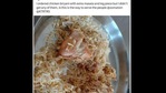 The image shows the unsatisfactory plate of biryani that started the hilarious Twitter interaction with K T Rama Rao.(Twitter/@KTR) The image shows the unsatisfactory plate of biryani that started the hilarious Twitter interaction with K T Rama Rao.(Twitter/@KTR)