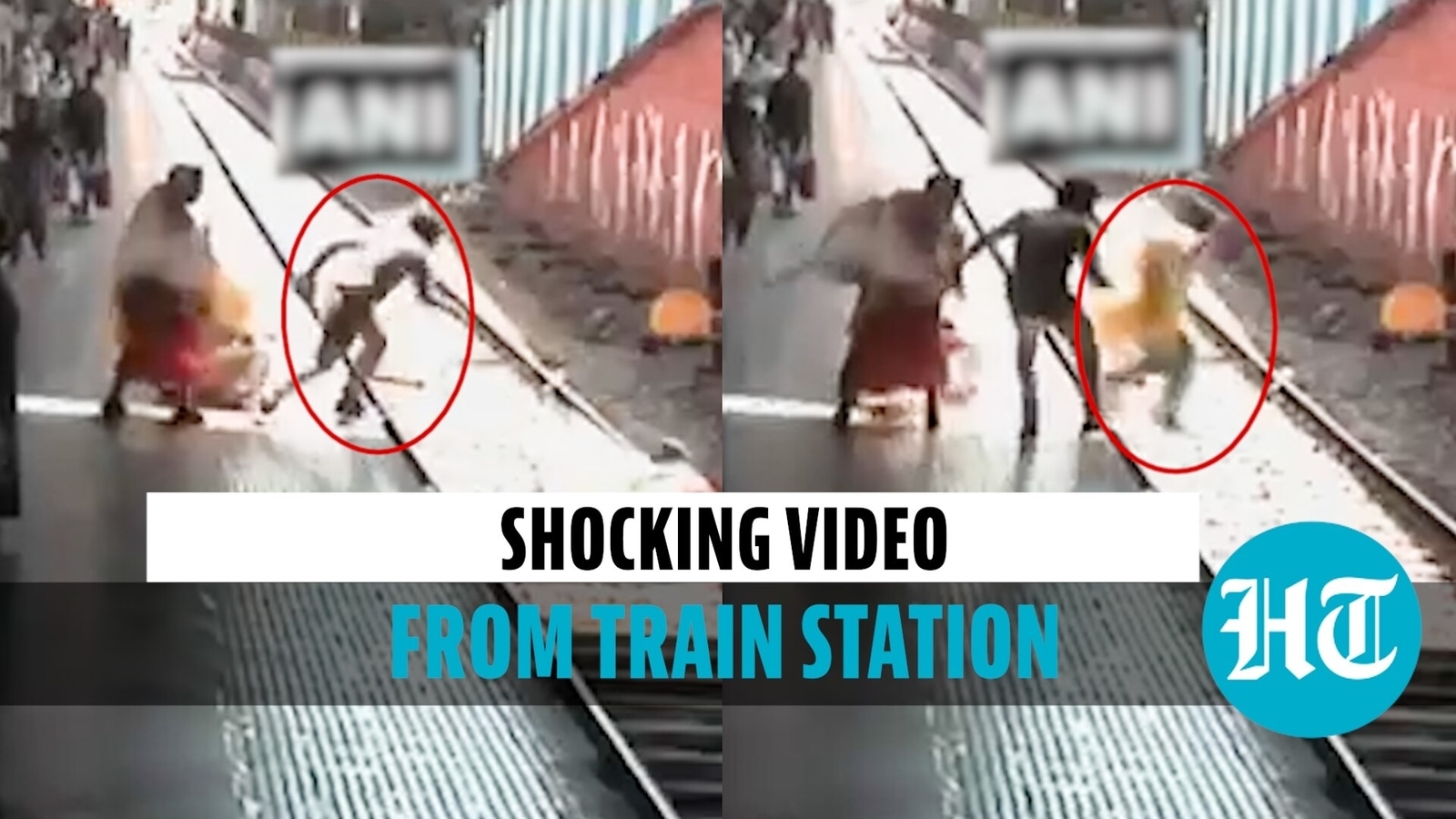 Watch Woman jumps in front of train, cop follows to save. See what