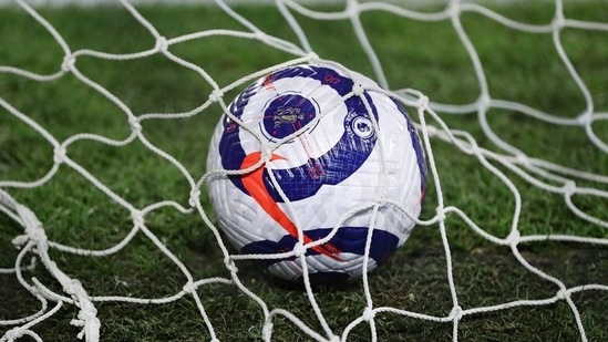 General view of the match ball(Pool via REUTERS)