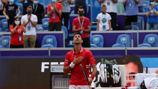World No. 1 Novak Djokovic won his 83rd ATP title. (Twitter) World No. 1 Novak Djokovic won his 83rd ATP title. (Twitter)