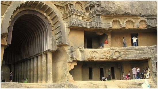 Elephant caves, Maharashtra: Located on Elephant Island near Mumbai, this cave is a famous tourist destination. The caves are around 1400 years old and were made by cutting a single mountain.(Instagram/inside_india_tour)