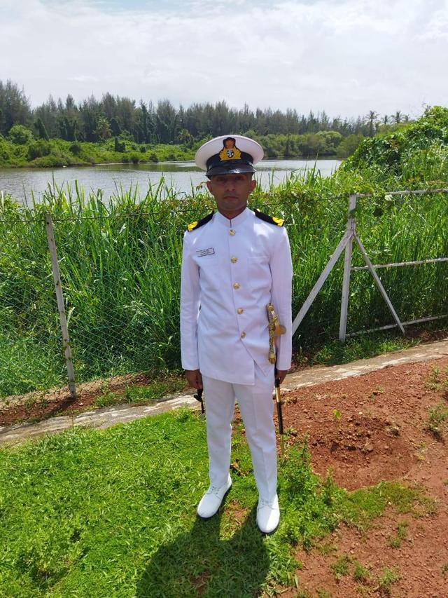 Cadet Vishvajit Singh passed out from the Indian Naval Academy, Ezhimala. (HT PHOTO) Cadet Vishvajit Singh passed out from the Indian Naval Academy, Ezhimala. (HT PHOTO)