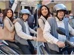 Shilpa Shetty shared a Hungama 2 shoot video showing Paresh Rawal riding a scooter. Shilpa Shetty shared a Hungama 2 shoot video showing Paresh Rawal riding a scooter.