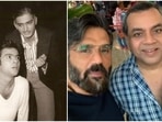 Paresh Rawal with late Shafi Inamdar (left) and with Suniel Shetty. Paresh Rawal with late Shafi Inamdar (left) and with Suniel Shetty.