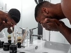 Male skin is thicker, tighter, oilier and denser since it contains more collagen. This is the reason men need to follow different skincare routine as compared to women.(Unsplash) Male skin is thicker, tighter, oilier and denser since it contains more collagen. This is the reason men need to follow different skincare routine as compared to women.(Unsplash)