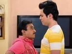 Dilip Joshi and Raj Anadkat in a still from Taarak Mehta Ka Ooltah Chashmah.