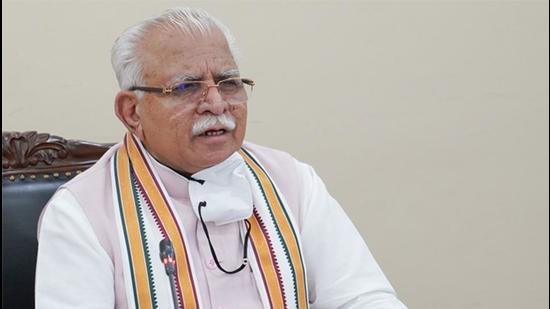 Addressing a press conference, chief minister (CM) Manohar Lal Khattar said a policy has been framed under which the tenant will have to pay less than the present collector rate to get the ownership right. (HT Photo)