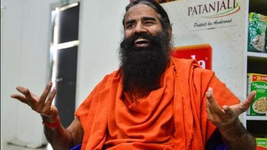 Yoga Guru Baba Ramdev has been continuously questioning Allopathy’s efficacy in fighting Covid-19 pandemic inviting criticism from medical experts. Photo By Ramesh Pathania/Mint