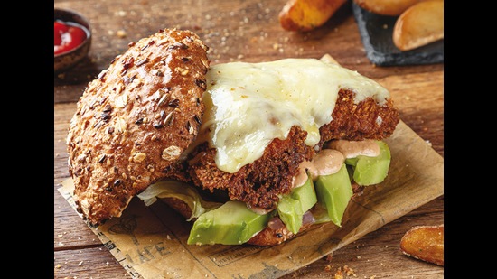 Jatin’s chicken sandwich is called a Crispy Chicken Leg burger because of the taste of the dark chicken meat Jatin’s chicken sandwich is called a Crispy Chicken Leg burger because of the taste of the dark chicken meat