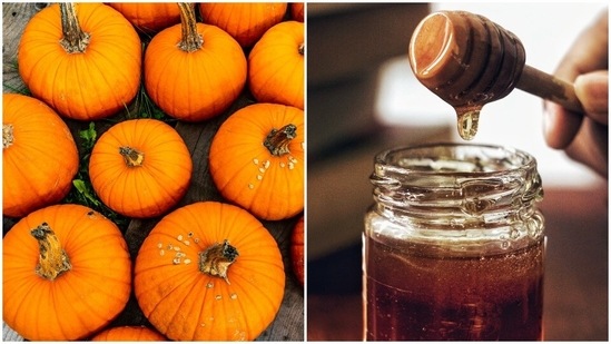 Pumpkin and honey mask: Both these ingredients are great for providing nourishment. To make this mask, you will need 1-2 tablespoons of honey, 1 cup of pumpkin puree, half a cup of yoghurt. Apply this on damp hair and leave it for 15-20 minutes with a shower cap on so that the hair soaks in all the goodness from the ingredients then wash it off. (Unsplash) Pumpkin and honey mask: Both these ingredients are great for providing nourishment. To make this mask, you will need 1-2 tablespoons of honey, 1 cup of pumpkin puree, half a cup of yoghurt. Apply this on damp hair and leave it for 15-20 minutes with a shower cap on so that the hair soaks in all the goodness from the ingredients then wash it off. (Unsplash)