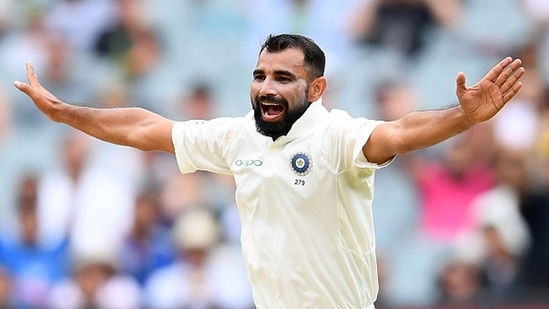 Mohammed Shami celebrates a wicket. (Getty Images)