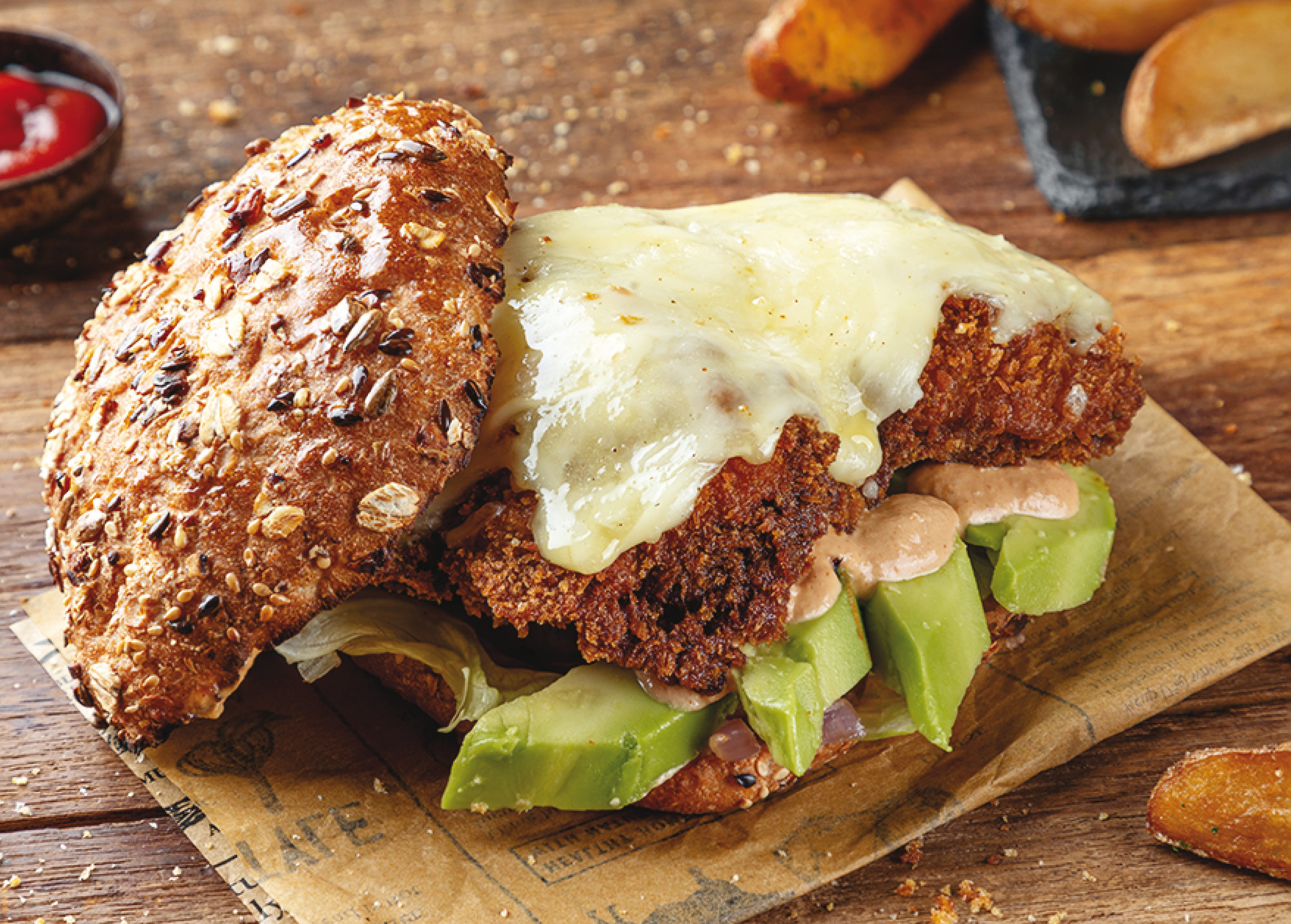 Jatin’s chicken sandwich is called a Crispy Chicken Leg burger because of the taste of the dark chicken meat